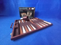 joc de table vintage - Prestige Backgammon _ cutie din piele ecologica foto