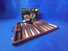 joc de table vintage - Prestige Backgammon _ cutie din piele ecologică foto