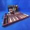 joc de table vintage - Prestige Backgammon _ cutie din piele ecologica