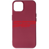 Husa Silicon Burgundy Compatibila Apple iPhone 13, High Copy, Protectie Premium