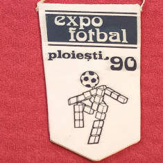 Fanion - Expo Fotbal 1990 Ploiesti (mascota "CIAO" - Italia)