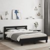 VidaXL Cadru de pat cu tăblie și LED, negru, 140x200 cm 3207547