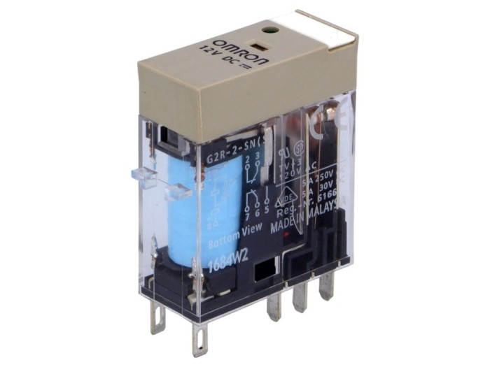 Releu electromagnetic DPDT 12V DC