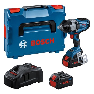 Bosch GDS 18V-1600 HC Masina de insurubat cu percutie + 2xacumulatori Li-ion 18V, 8Ah + incarcator + valiza profesionala ProAdvanced PowerfulTools foto