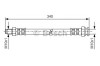 Conducta / cablu frana RENAULT MASTER I platou / sasiu (P) (1980 - 1998) BOSCH 1 987 476 121