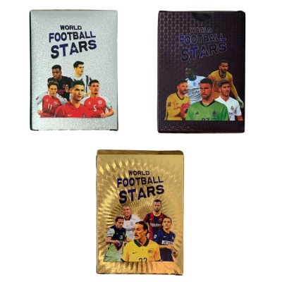 Set 165 catonase cu fotbalisti, gold, black, silver, World Football Stars foto