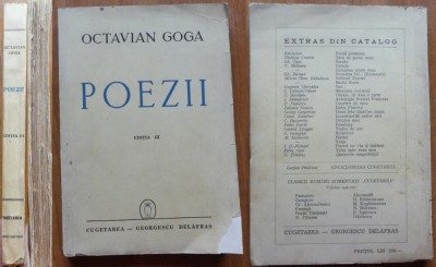 Octavian Goga , Poezii , 1942 foto