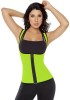 Corset Modelator Neopren Reversibil Verde Neon, Vesta Talie, Fermoar. S, XS