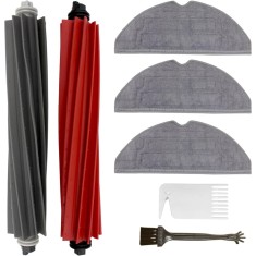Set 7 Piese Accesorii de Schimb pentru Xiaomi Roborock S8 Pro Ultra &ndash; Perie Principala, Filtre HEPA, Laveta Mop pentru Aspiratoarele Roborock