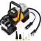 Compresor Auto Metalic AstroAI AC300Y 12V, 150PSI, Digital, Lumina de urgenta, Adaptoare incluse, geantra transport, Galben