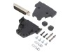 ENCITECH Conector D-Sub 25 Pini Tată Negru pentru Lipire Montare Cablu