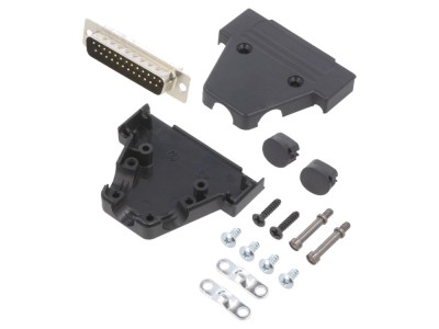 Conector D-Sub 25-Pin Tată, negru foto