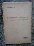 I. E. TOROUTIU - HERMANN SUDERMANN IN LITERATURA ROMANEASCA