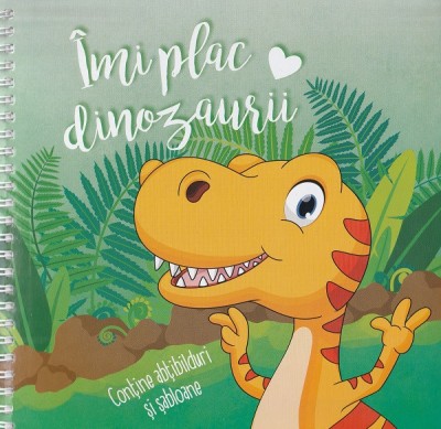 Imi Plac Dinozaurii - Abtibilduri Si Sabloane, - Editura Flamingo foto