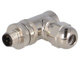 Mufă M12 4PIN Ethernet IP67 250V 4A, TE Connectivity