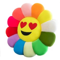 Perna plus floare multicolora 38 cm foto