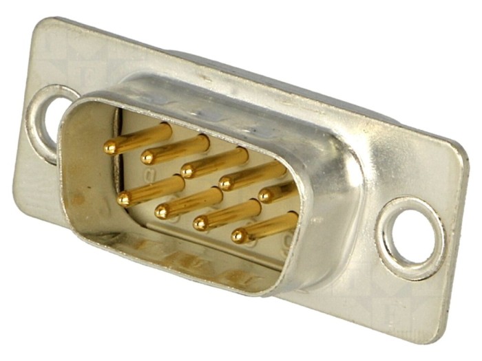 Conector D-Sub 9 pini contacte &icirc;ntoarse