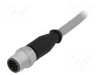 Conector HARTING M12 tată 12 pini drept cu cablu 0,5m PVC