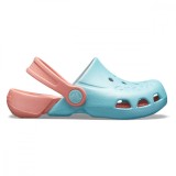 Saboti Crocs Electro Albastru - Ice Blue/Melon