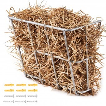 Hranitoare animale cu fan/cereale, 80 l, Otel galvanizat, 600 x 320 x 500 mm