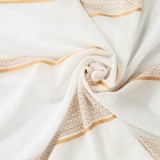 Perdea, 167/3, imitatie in, alb + crem, H 280 cm
