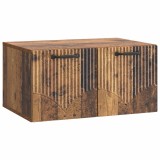 vidaXL Oglindă TV montată pe perete Lemn vechi 59,5 x 41 x 30 cm 899023