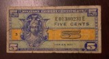 Certificat militar de plata - SUA - 5 Cents 1954