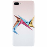 Husa silicon pentru Apple Iphone 7 Plus, Abstract Minimalistic Colors Triangles
