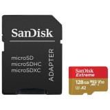 Card de Memorie, 128GB, MicroSDXC - SanDisk Extreme (SDSQXAA-128G-GN6AA) - Red