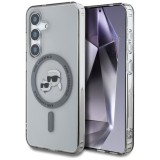 Husa pentru samsung galaxy s25 - karl lagerfeld iml magsafe - metal karlandchoupette heads