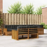 Cumpara ieftin Set de canapele de exterior 7 buc. 7-Locuri Natural si Antracit