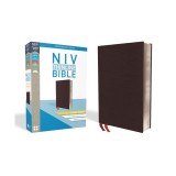 NIV, Thinline Bible, Giant Print, Bonded Leather, Burgundy, Indexed, Red Letter Edition