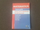 MATEMATICA TESTE GRILA PENTRU BAC SI ADMITEREA LA ASE BUCURESTI GHEORGHE CENUSA