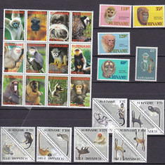 Suriname 1987/97/2006 fauna maimute MNH ww81