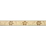 Bordura decorativa pentru tapet, floral, maro, crem, 4.5cm x 10m, 227-081