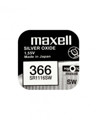 Baterie ceas Maxell SR1116SW V366 S35 1.55V oxid de argint 1buc foto