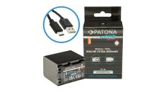Baterie PATONA Platinum pentru Sony NP-FV70A DCR-SR100 DCR-DVD703E HDR-CX12E cu intrare USB-C