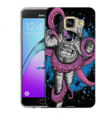Husa Samsung Galaxy C7 C7000 Silicon Gel Tpu Model Octopus Astronaut foto