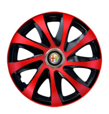 Set 4 capace roti Drift extra red R15 pentru gama Alfa Romeo foto