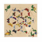 Triama - Puzzle 24 piese cu fluturi - Educo, Heutink