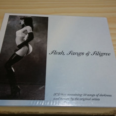 [CDA] Flesh , Fangs & Filigree - 3CD box containing 50 songs of darkness