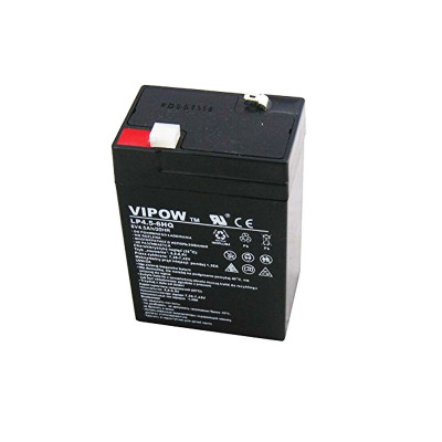 Acumulator gel plumb Vipow, 6 V, 4.5 Ah foto