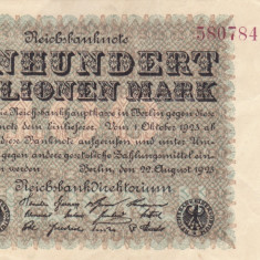 GERMANIA 100.000.000 marci 1923 XF+!!!