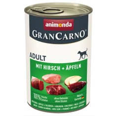 Conservă pentru c&acirc;ini cu v&acirc;nat + mere GranCarno 400 gr
