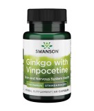 Extract Standardizat de Ginkgo cu Vinpocentina 60cps Swanson, Swanson Health Products