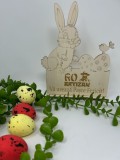 Decor pentru Paste,din lemn,care poate fi personalizat cu textul dorit
