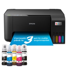 Multifunctional inkjet color CISS Epson EcoTank L3230, A4, 10 ppm, USB, cerneala inclusa, negru