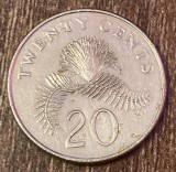 C50 - Moneda foarte veche - Singapore - 20 centi - 1997