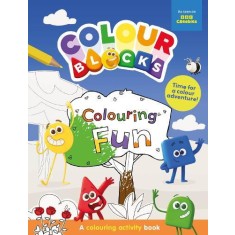 Carte de colorat cu activitati Colourblocks - Culori distractive