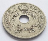 37. Moneda Africa de Vest Britanica 1 penny 1919 - H Monetaria Heaton